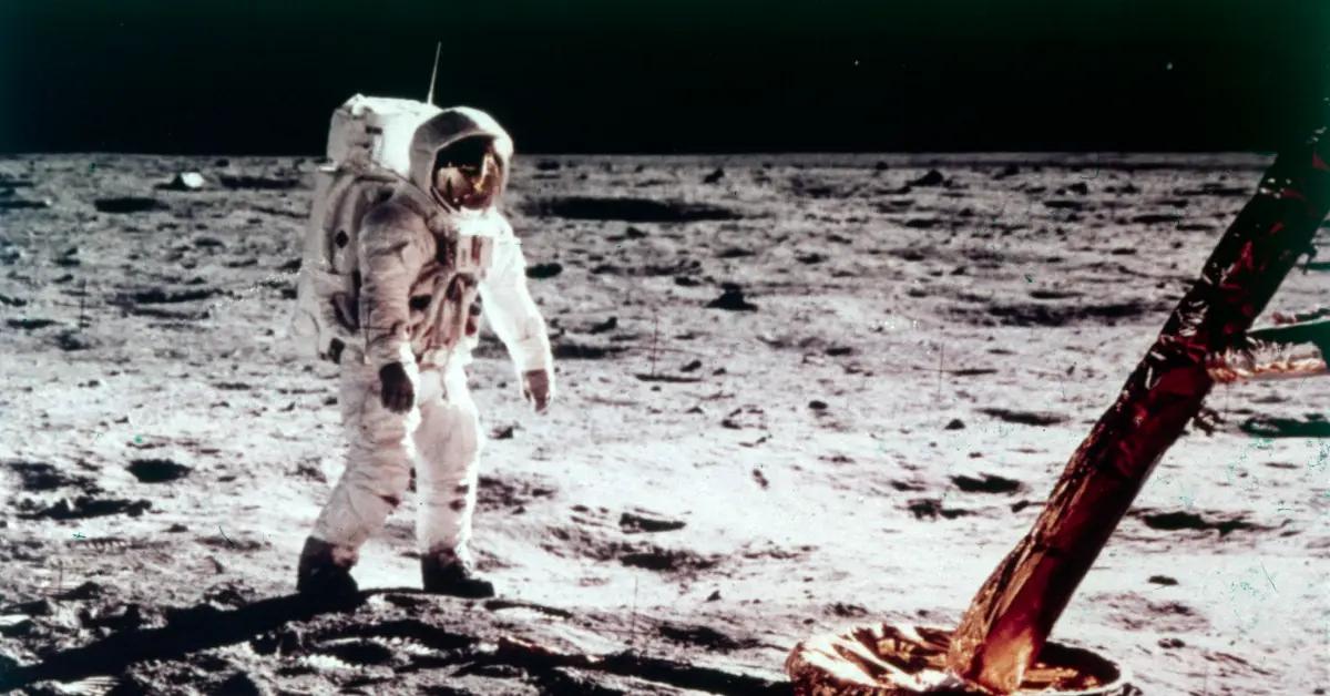 Image of Buzz Aldrin was the second person to ever walk on the moon in 1969.