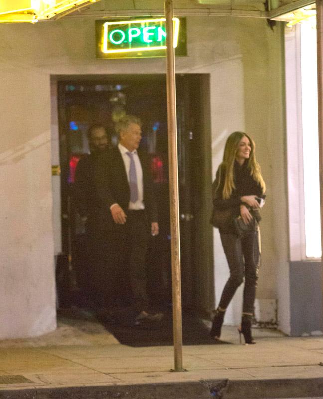 EXCLUSIVE: David Foster seen leaving &#8216;Live Nude Girls Strip Club&#8217; with a stunning Mystery Girl in leather pants and high heels that wasn&#8217;t his current girlfriend Christie Brinkley in Los Angeles, CA