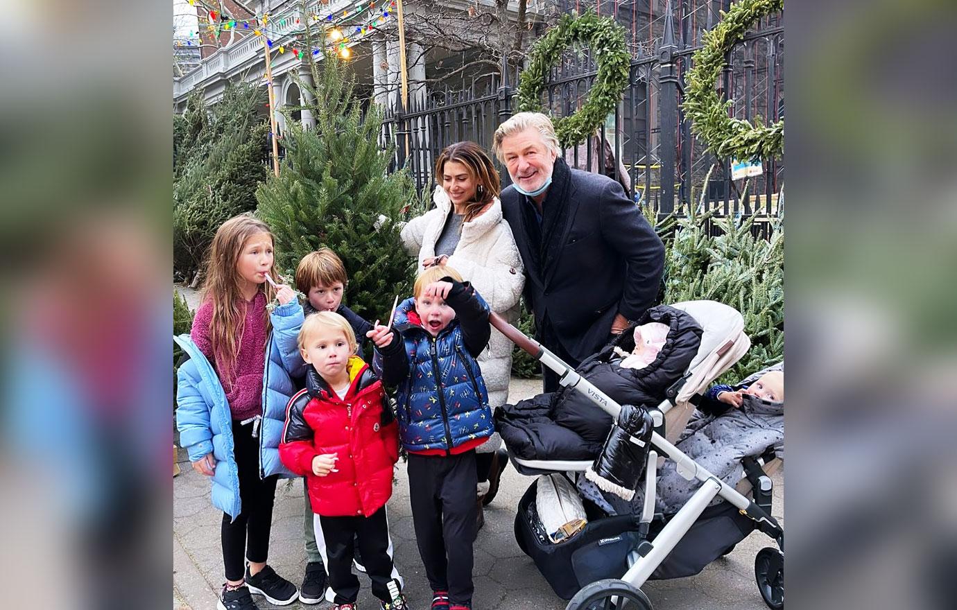 alec baldwin hilaria baldwin kids christmas tree shopping rust shooting lawsuits