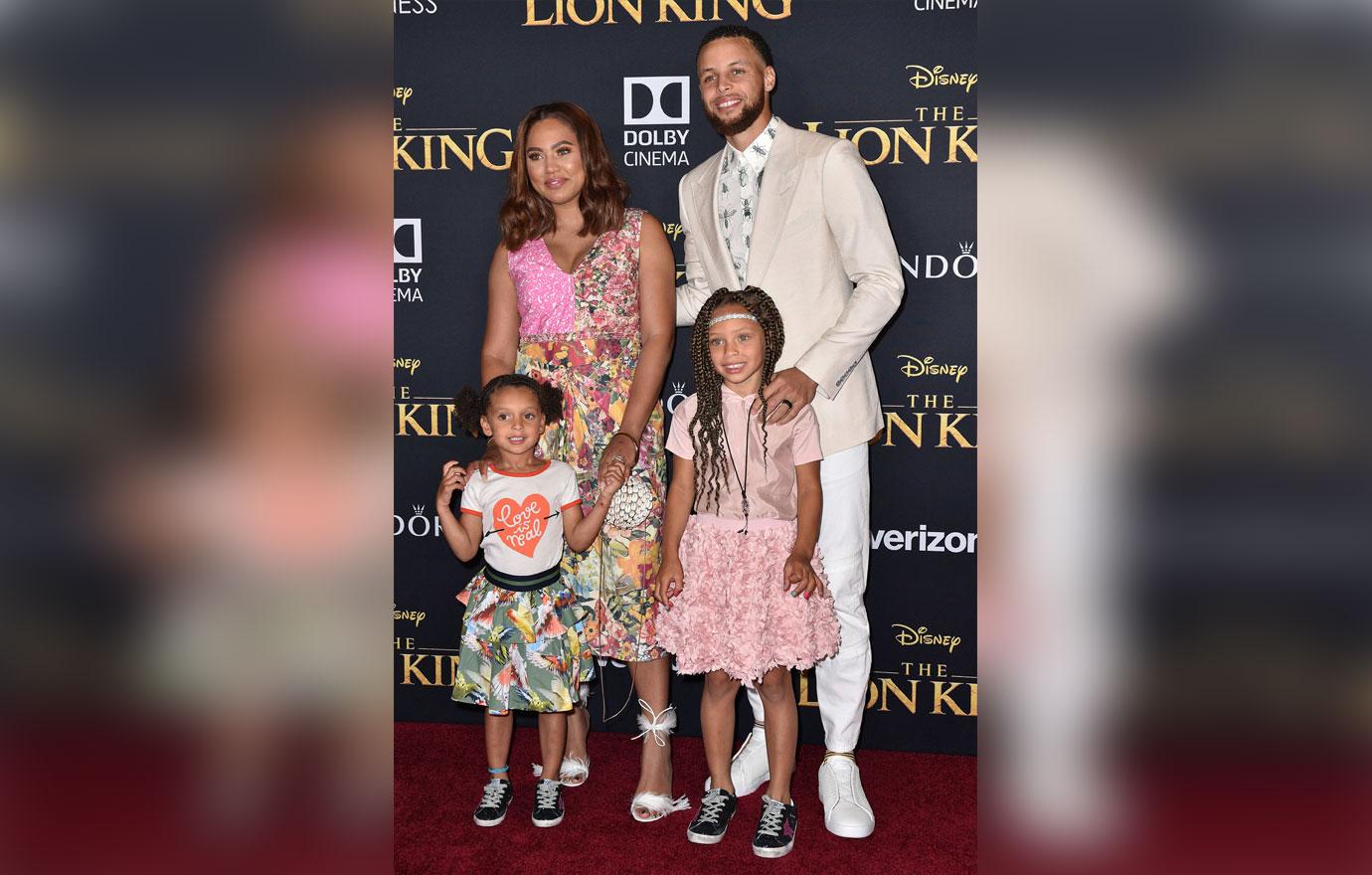 Ayesha Curry and Family At The Lion King LA Premiere