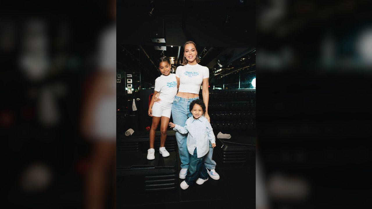 Photo of Kardashian shares two kids with ex Tristan Thompson.