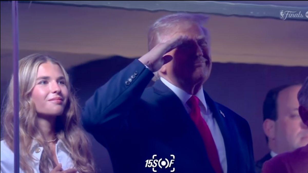 Photo of Kai Trump and Donald Trump.