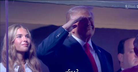 Photo of Kai Trump and Donald Trump.