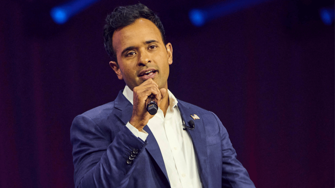 photo of Vivek Ramaswamy is in a tight race against Democrat Amy Acton.