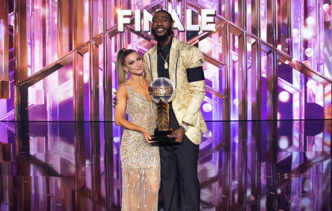 iman shumpert and daniella karagach win dancing with the stars season  jojo siwa jenna johnson second place