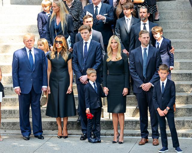 Barron Trump Looks Grown Up At Ivana's Funeral: Photos