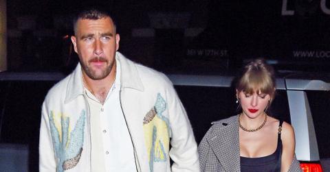 Photo of Travis Kelce and Taylor Swift.