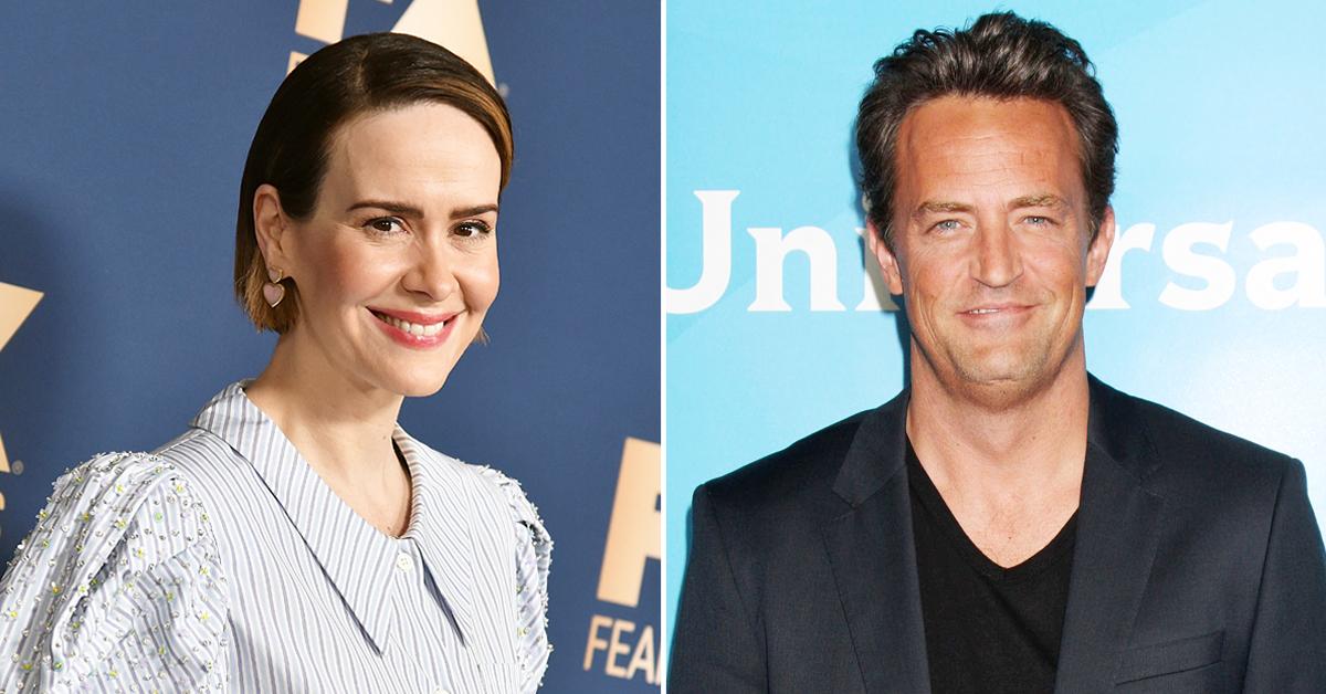 sarah paulson says matthew perry shot her down at makeout party ok