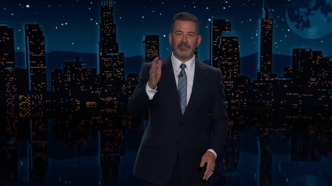 Image of Jimmy Kimmel also mocked Katie Zacharia’s prediction that 'The Odyssey' would fail because it was a “woke movie.”