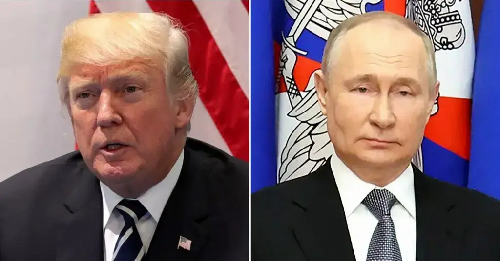 Composite photo of Donald Trump and Vladimir Putin