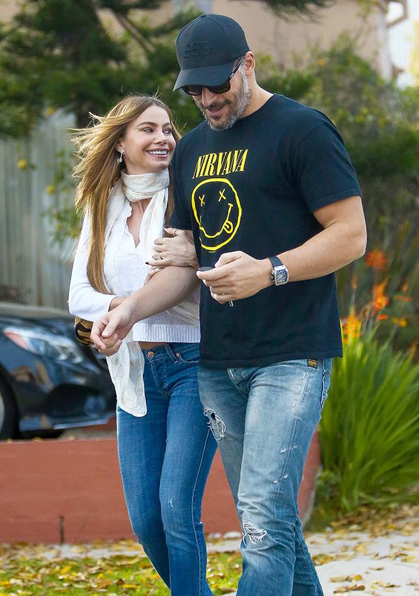 *EXCLUSIVE* Engaged couple Sofia Vergara and Joe Manganiello are happy as can be