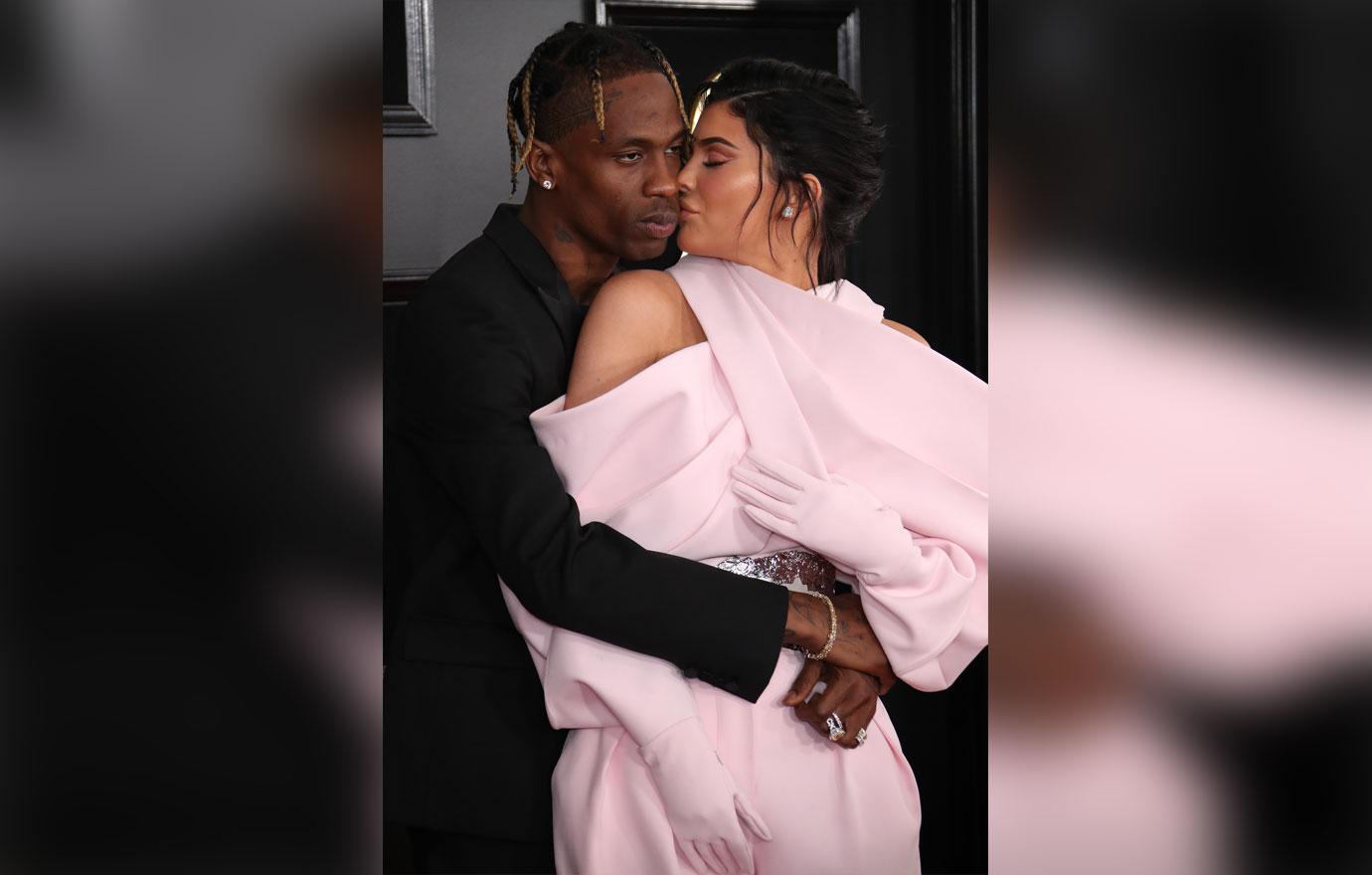 travis scott and kylie jenner at the Grammys