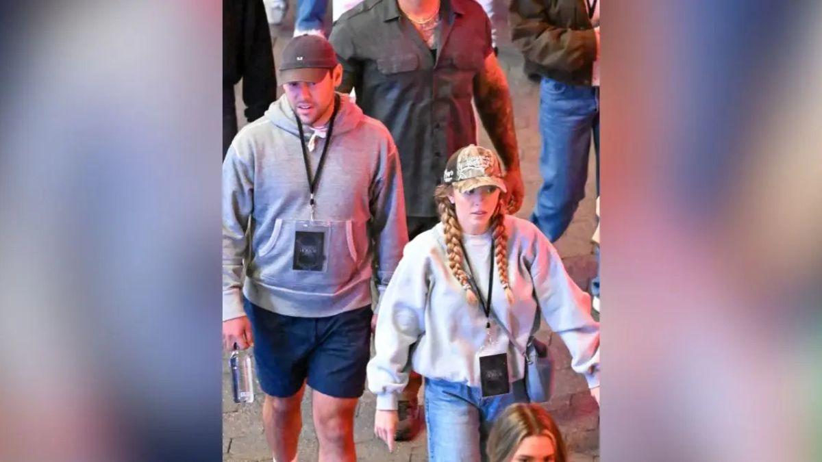 Photo of The actress started dating record executive Scooter Braun in 2025.