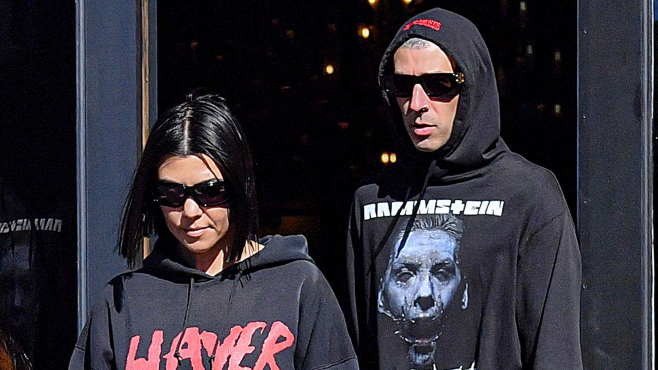 Photo of Travis Barker and Kourtney Kardashian