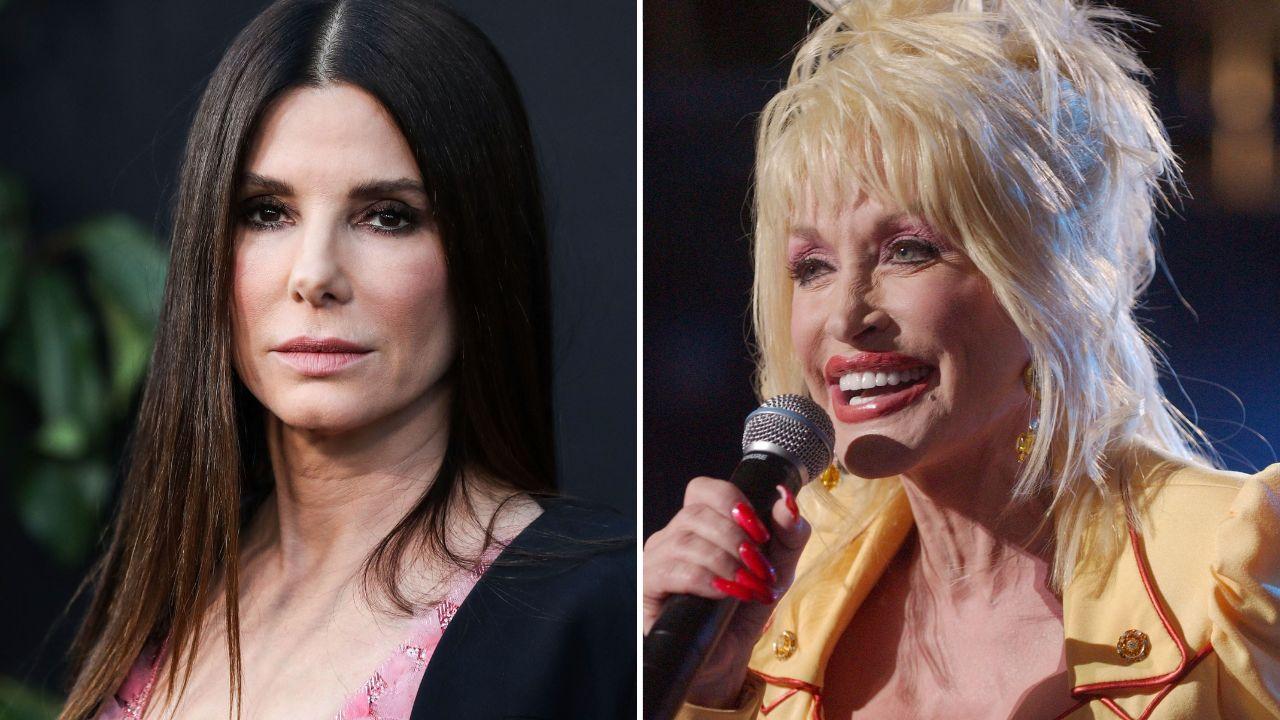 Image of Sandra Bullock revealed Dolly Parton chose her tour bus over a hotel.