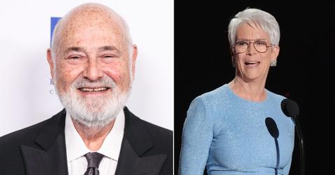 Split photo of Rob Reiner and Jamie Lee Curtis.