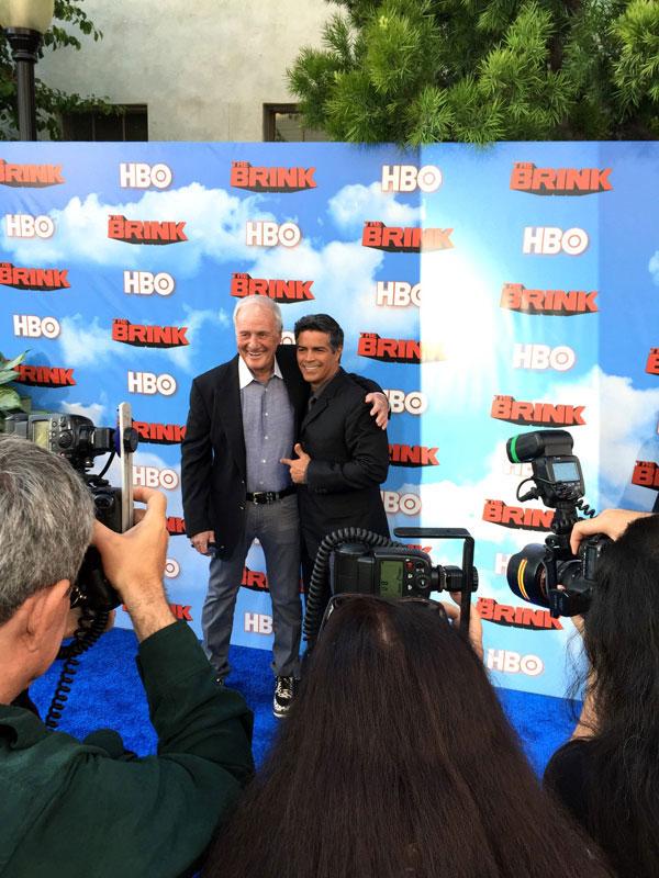 Jerry Weintraub and Esai Morales The Brink Premiere