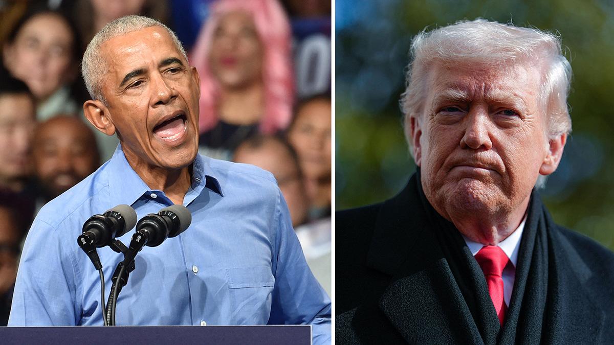 Photo of Barack Obama referred to Donald Trump as a 'bully.'