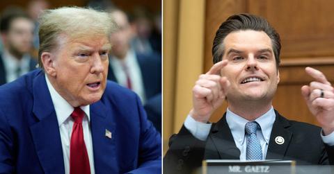 donald trumps maga minions matt gaetz labeled pathetic for attending donald trumps hush money trial pp