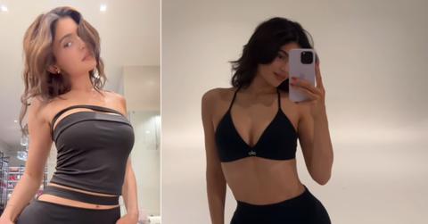 kylie jenner skinny slim figure fans ozempic photos