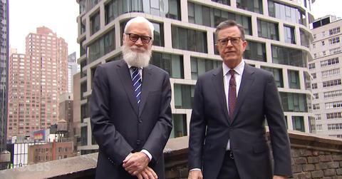 pic of David Letterman & Stephen Colbert.