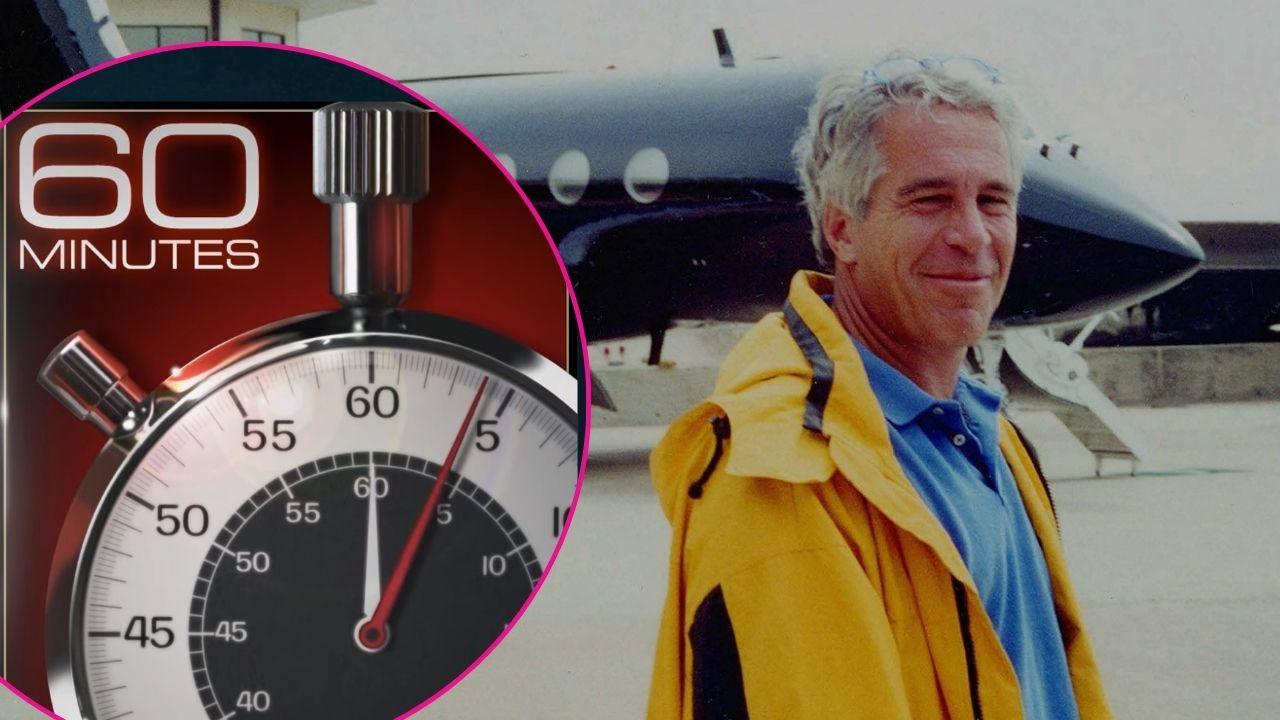 Composite photo of Jeffrey Epstein and '60 Minutes.'