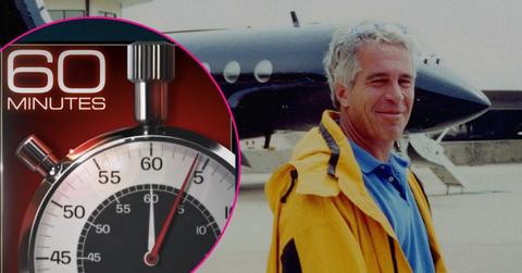 Composite photo of Jeffrey Epstein and '60 Minutes.'