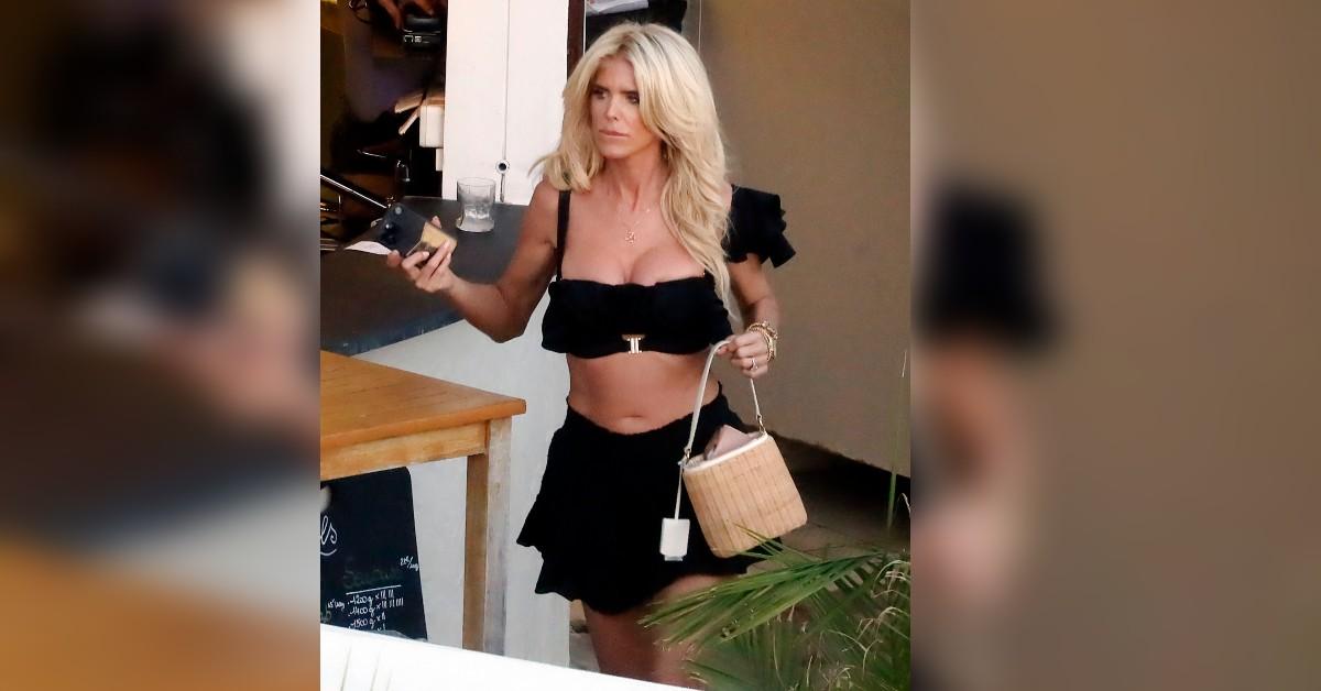 victoria silvstedt shows off physique st barts rz