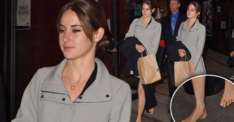 Shailene Woodley barefoot nyc
