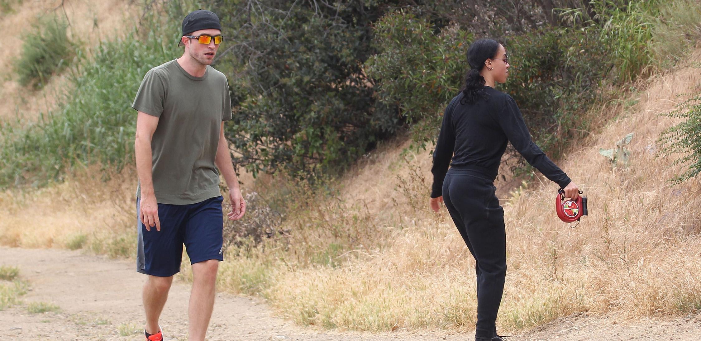 *EXCLUSIVE* Robert Pattinson and FKA Twigs work up a sweat in Malibu