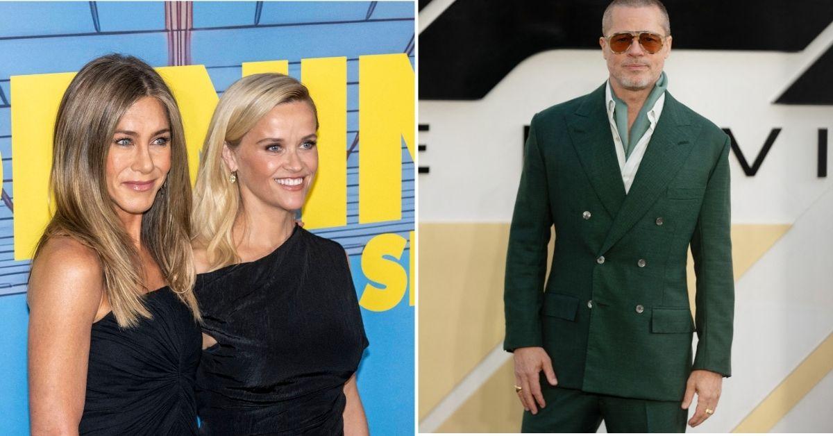 image of Reese Witherspoon reveals where Jennifer Aniston and ex Brad Pitt stand now.