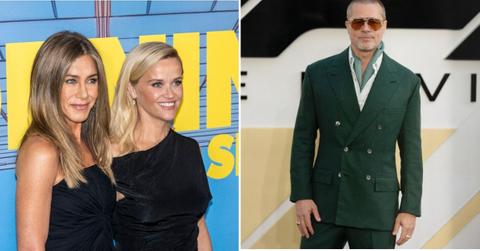 image of Reese Witherspoon reveals where Jennifer Aniston and ex Brad Pitt stand now.