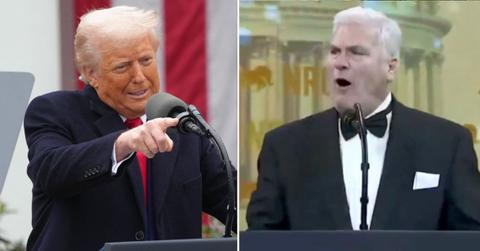 Composite photo of Donald Trump and Tom Emmer