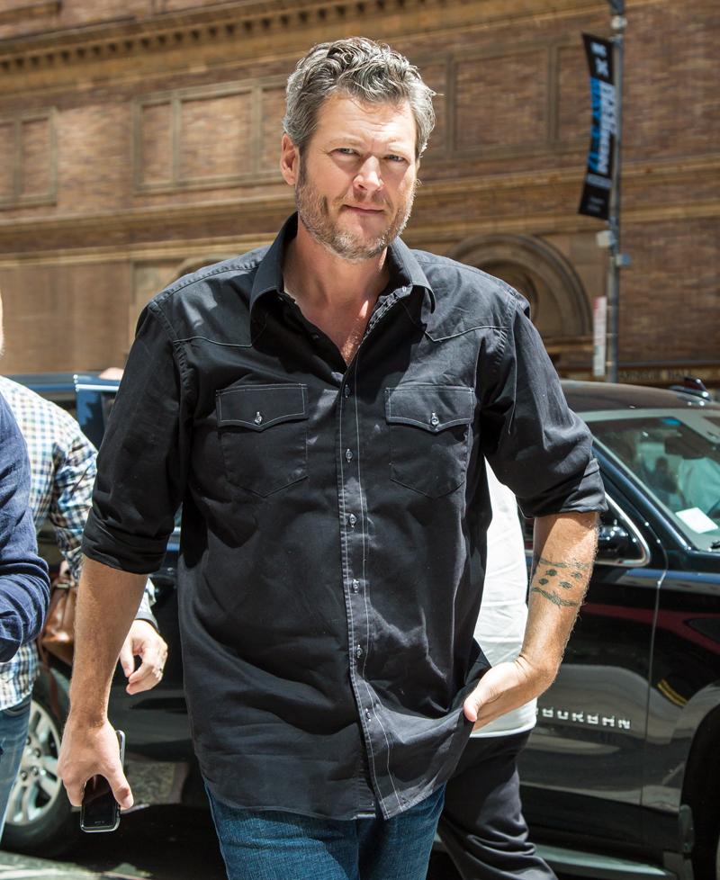 Blake Shelton seen heading to Redeye Grill For lunch in New York City