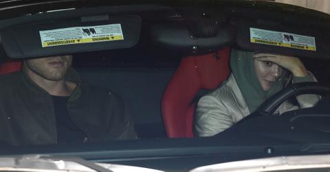 Kendall Jenner and beau Blake Griffin leave Craig’s in Kendall’s black Ferrari