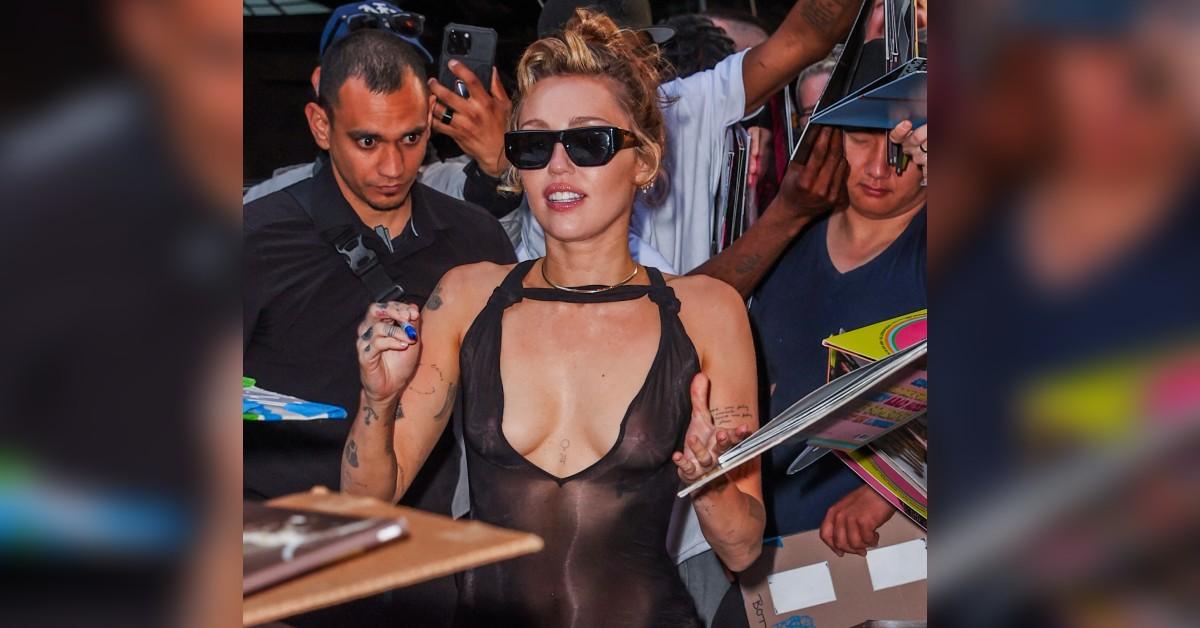 miley cyrus see through top pics