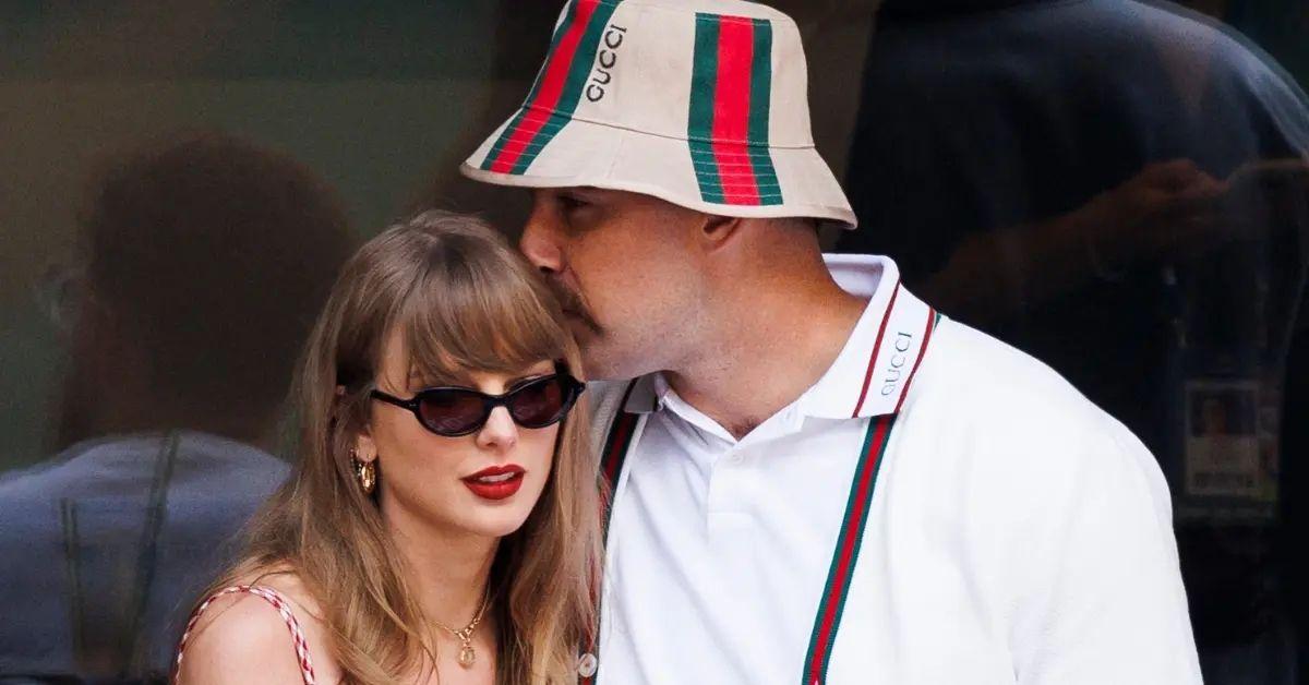 Photo of Travis Kelce and Taylor Swift