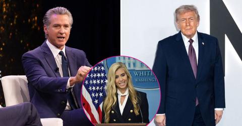 Gavin Newsom, Katie Zacharia, Donald Trump