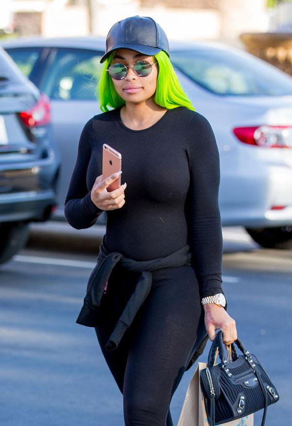 Blac chyna green hair