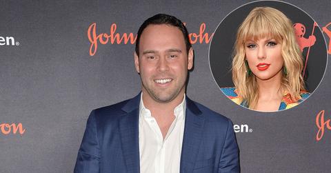 Scooter Braun On Red Carpet Taylor Swift Inset