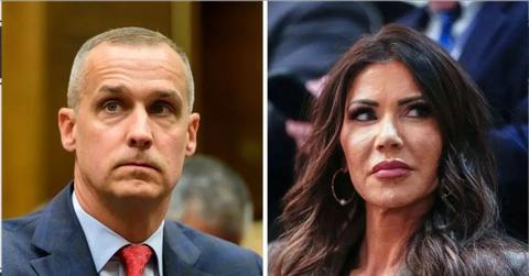 Photo of Corey Lewandowski and Kristi Noem