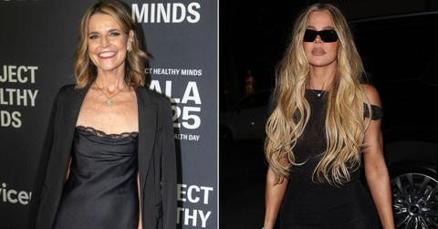 composite photo of Savannah Guthrie, Khloé Kardashian.
