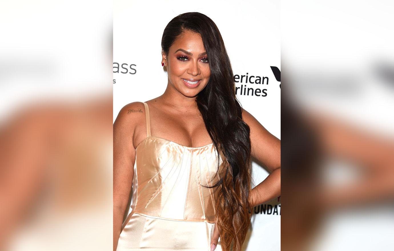 La La Anthony in gold