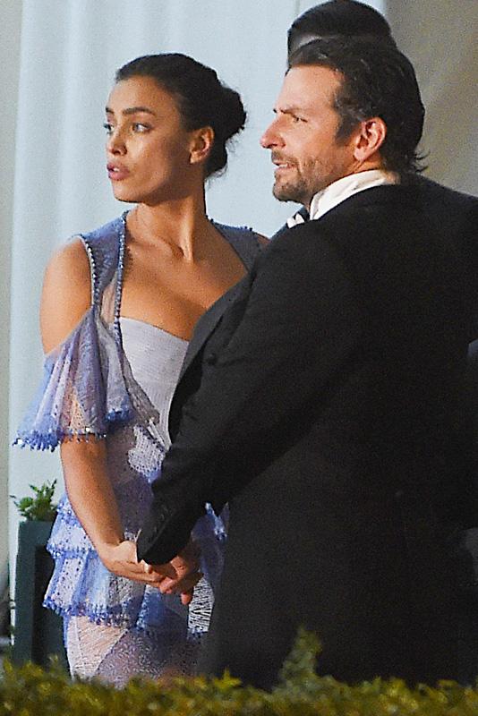 Bradley Cooper and Irina Shayk hold hands at the Met Gala