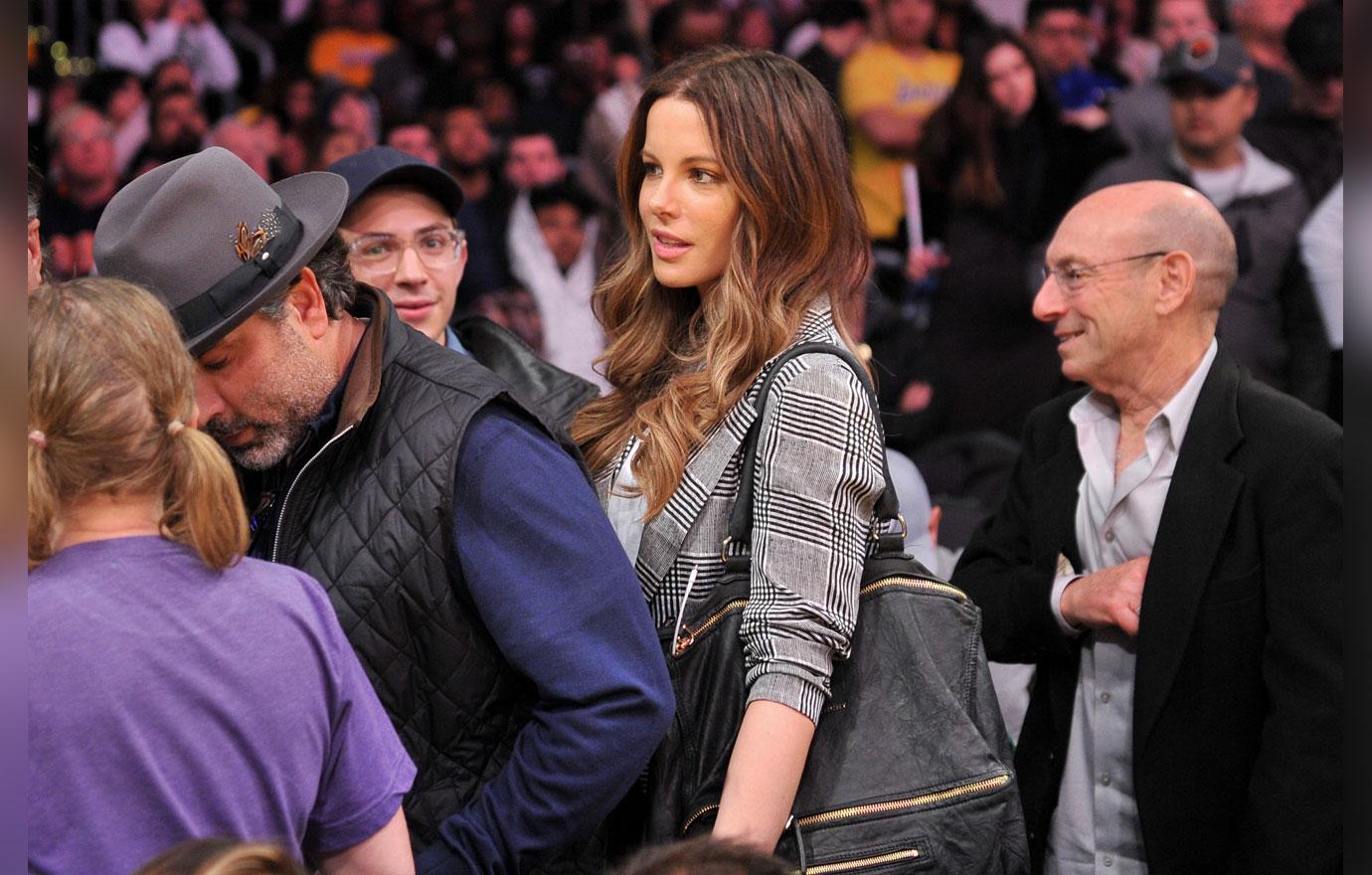 Celebrities At The Los Angeles Lakers Game