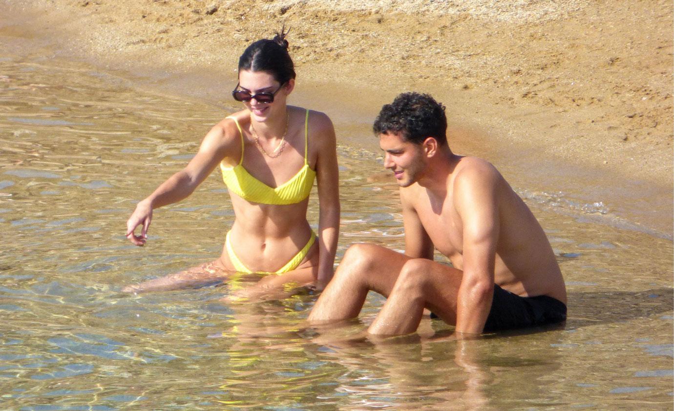 kendall jenner yellow bikini