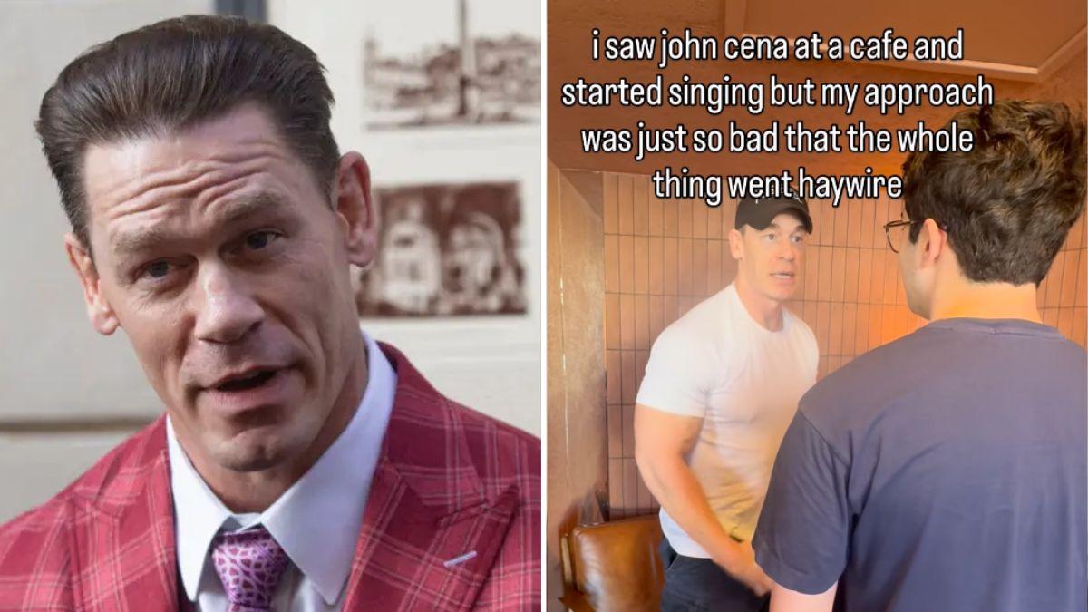 Composite photo of John Cena and Harry Daniels