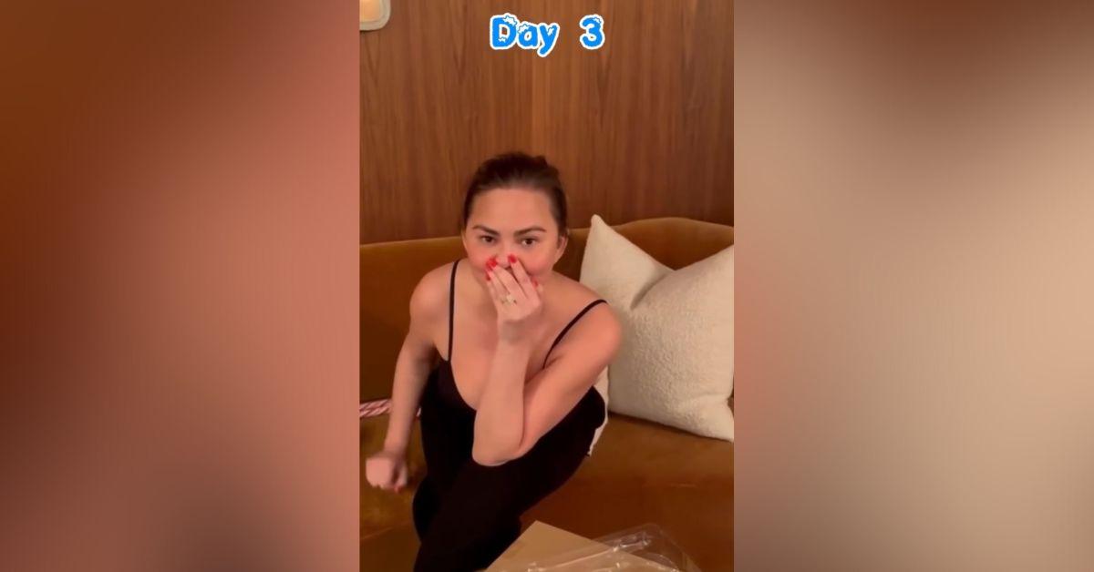 Image of Chrissy Teigen is spending the holidays with her kids.