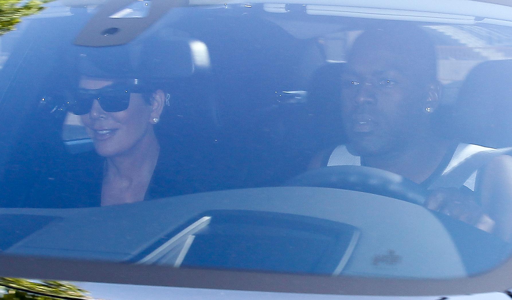 Kris Jenner and Corey Gamble exit Staples Center together after Kanye&#8217;s Bday Basketball game