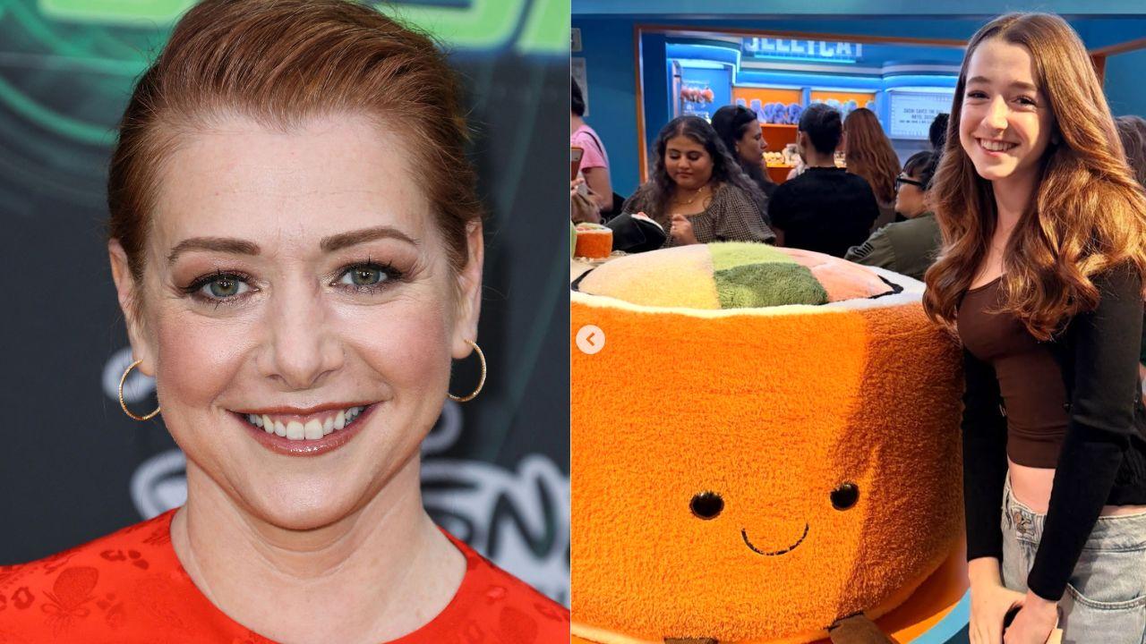 Split Image of Alyson Hannigan and daughter, Keeva